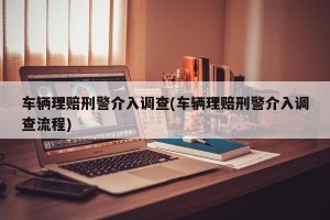车辆理赔刑警介入调查(车辆理赔刑警介入调查流程)