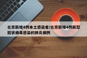 北京新增4例本土感染者/北京新增4例新型冠状病毒感染的肺炎病例