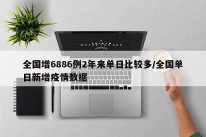 全国增6886例2年来单日比较多/全国单日新增疫情数据