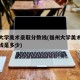 福州大学美术录取分数线(福州大学美术录取分数线是多少)