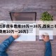 【二手房车费用10万一20万,西安二手房车费用10万一20万】